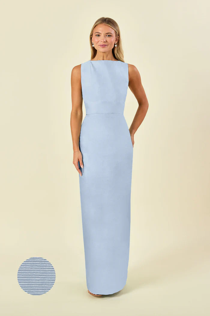 Sabrina Bodice with Straight Skirt in Drapey Bengaline - Image 16