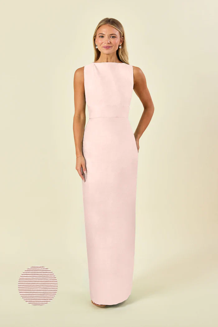 Sabrina Bodice with Straight Skirt in Drapey Bengaline - Image 5