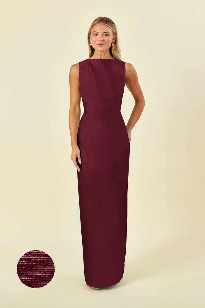 Sabrina Bodice with Straight Skirt in Drapey Bengaline - Image 9