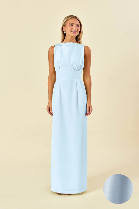 Sabrina Bodice with Straight Skirt in Shantung