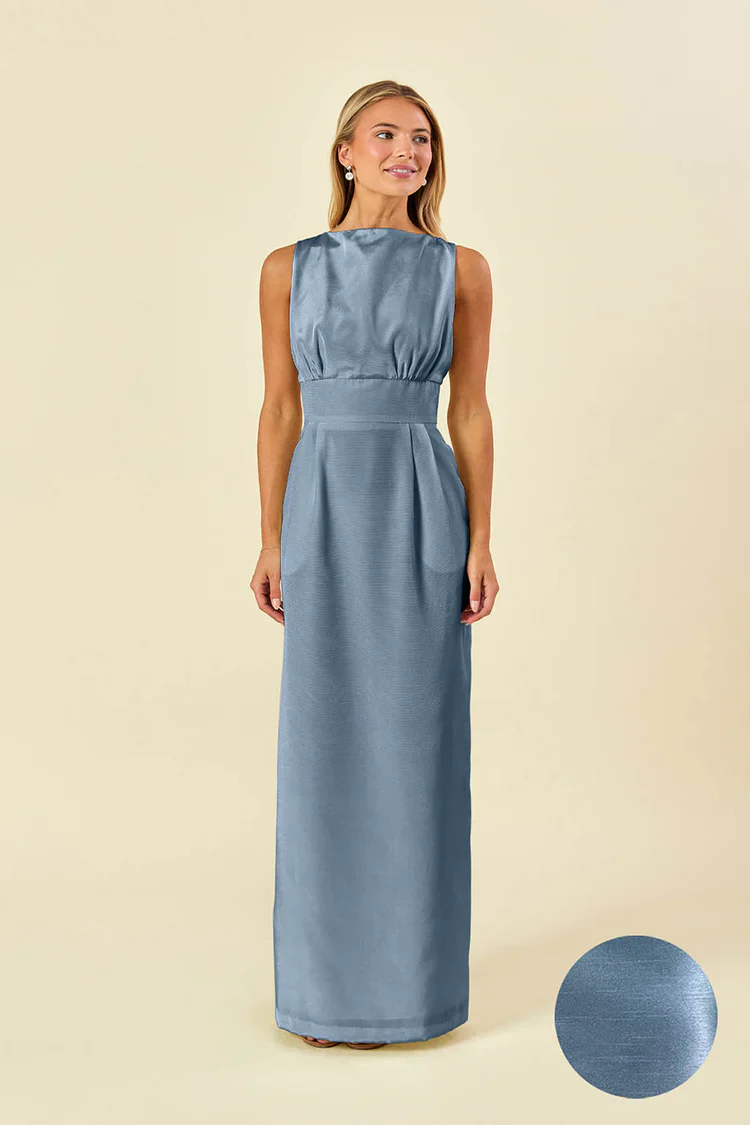 Sabrina Bodice with Straight Skirt in Shantung - Image 14