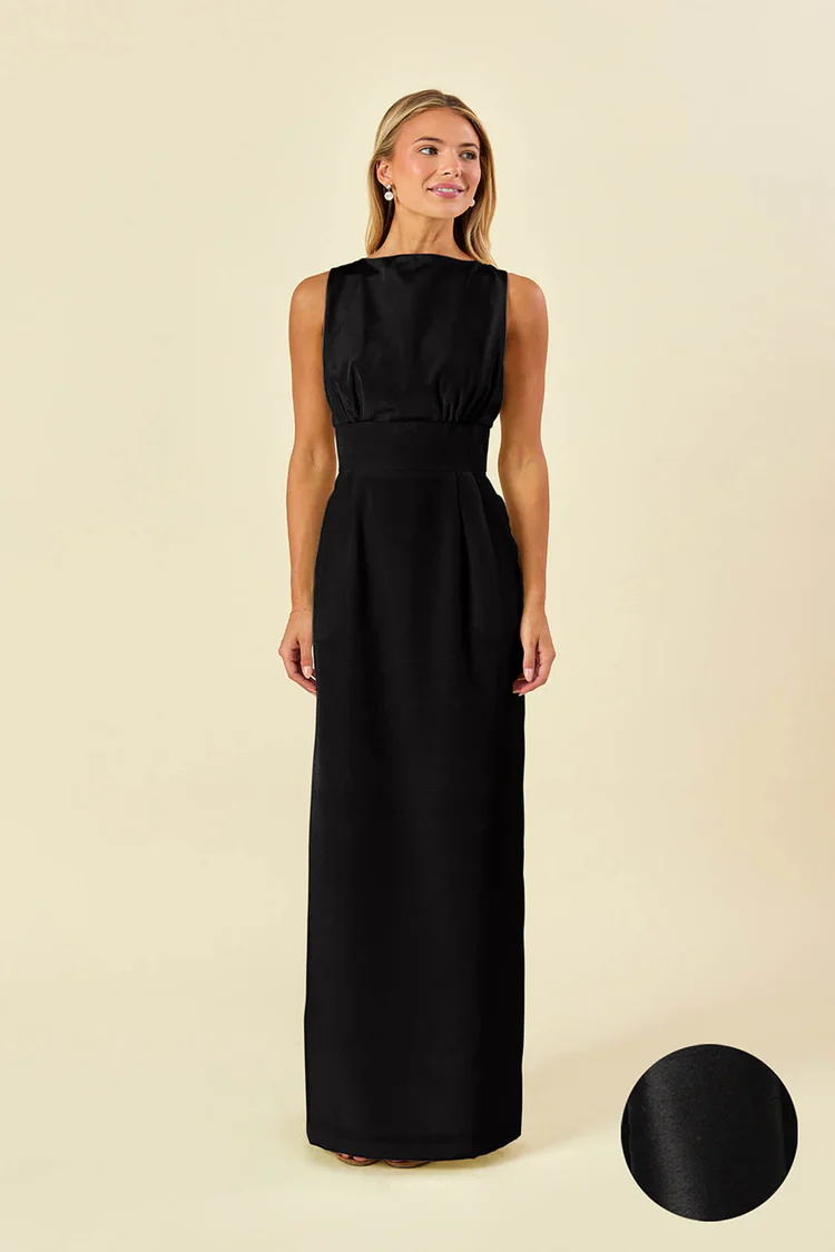 Sabrina Bodice with Straight Skirt in Shantung - Image 2