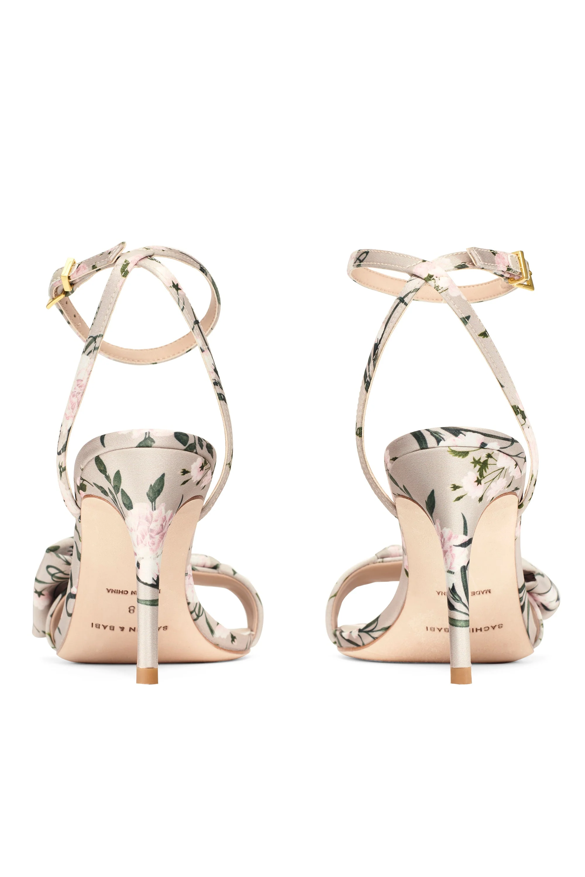 Sachin & Babi Chelsea Heel Obi-Bow Open Toe in Pewter English Rose - Image 4