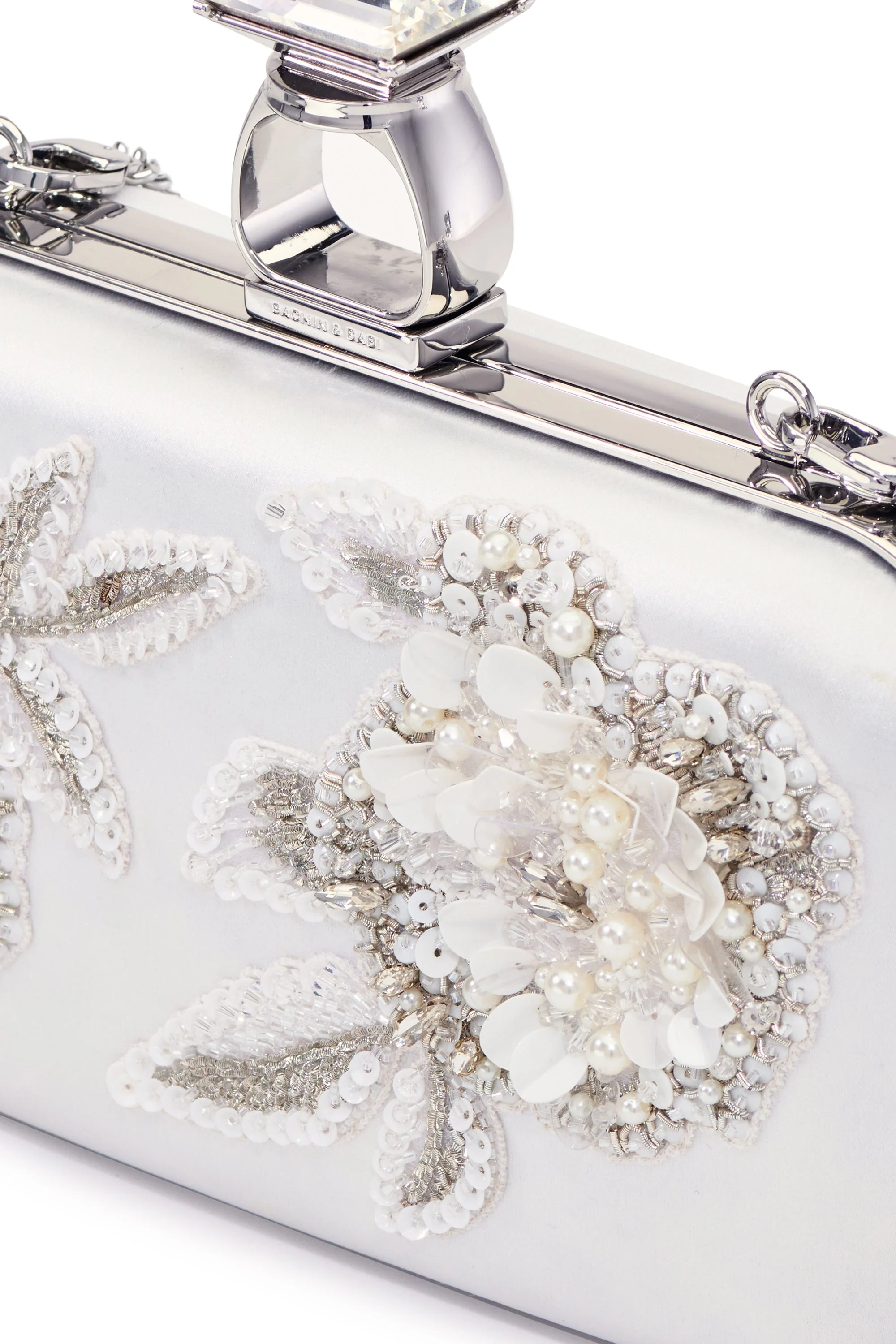 Sachin & Babi On The Rocks Clutch in White - Image 3