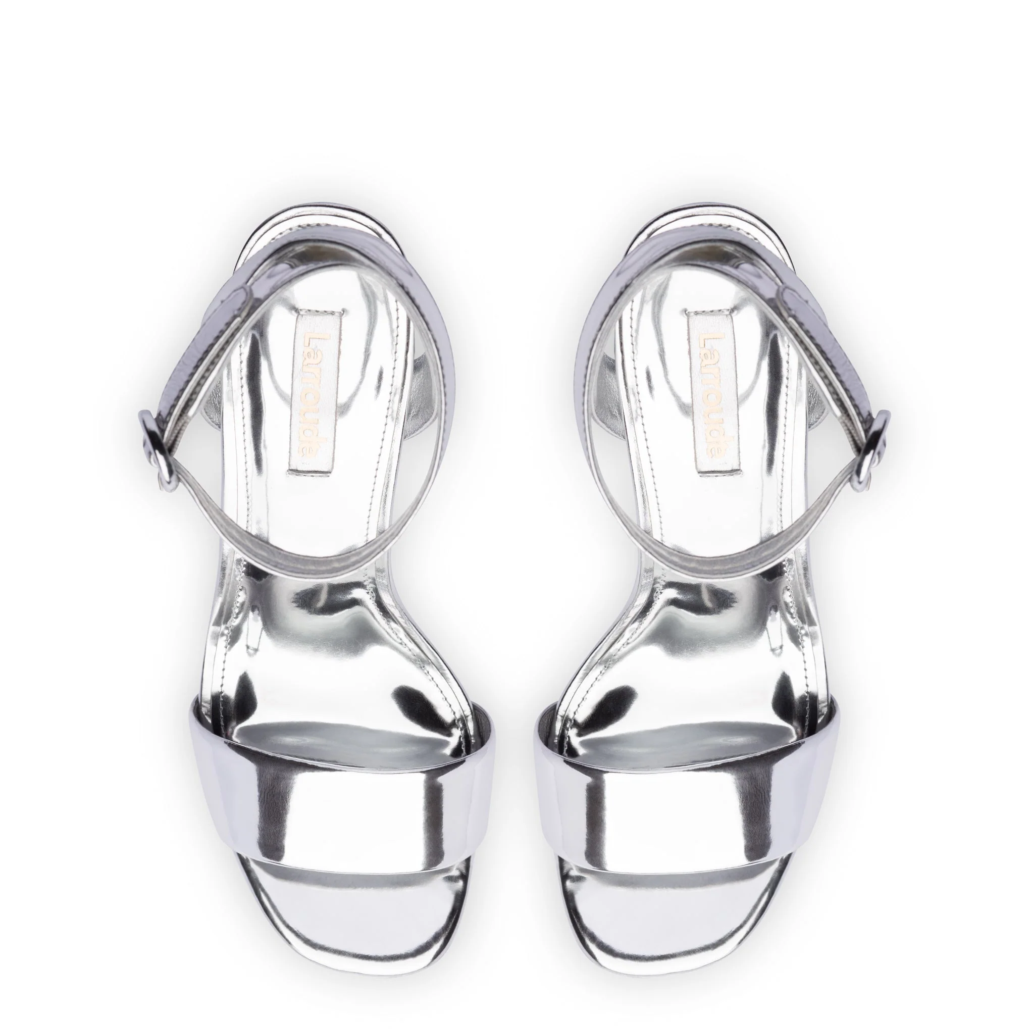 Dolly Sandal In Silver Specchio - Image 3