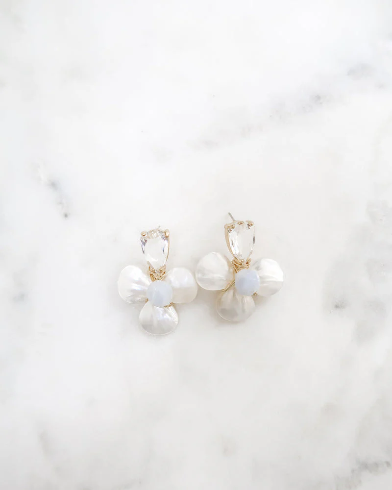 The Annabelle Earrings in Aquamarine