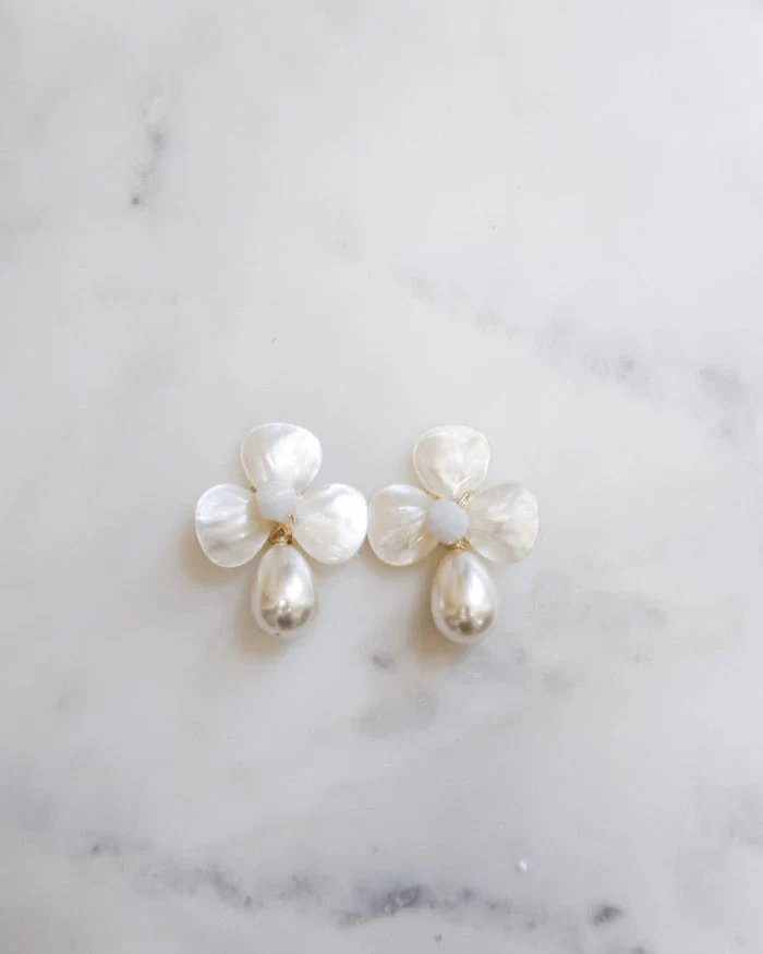 The Matilda Earrings in Aquamarine