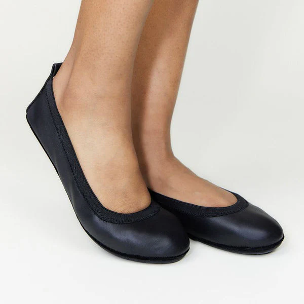 Samara Foldable Ballet Flat in Black - Image 3