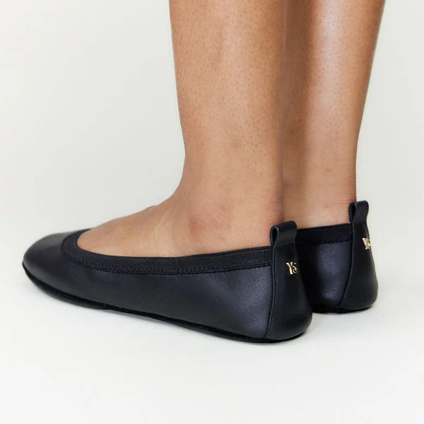 Samara Foldable Ballet Flat in Black - Image 4