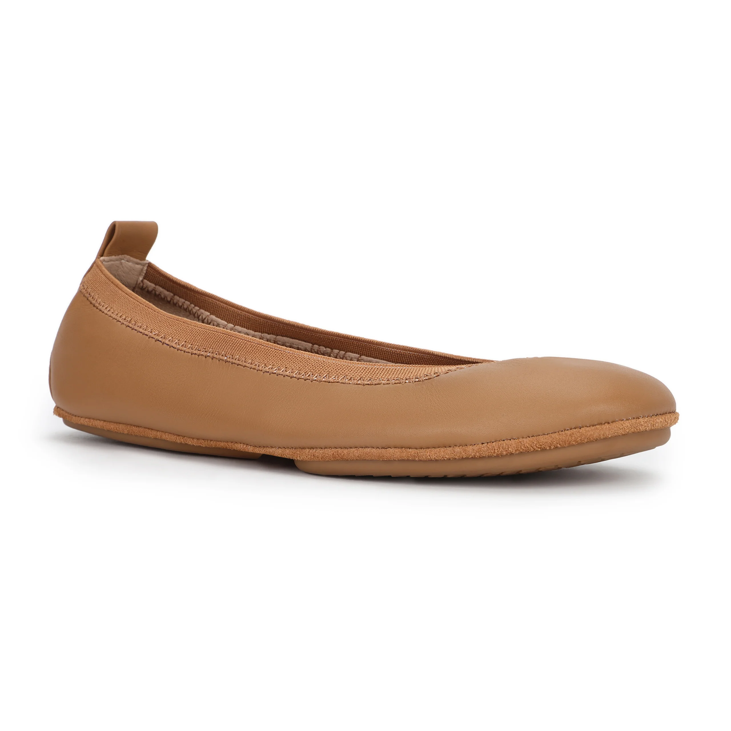 Samara Foldable Ballet Flat in Whiskey